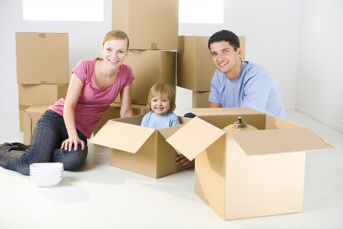 Van team preparing items safely for a move
