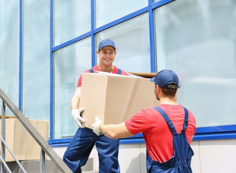 Local team handling office furniture in Bethnal Green