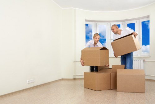 Careful loading of furniture for house removals in Bethnalgreen