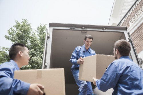 Professional moving service with safety measures and insured transport