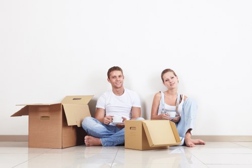 Fragile item packing supplies with boxes and protective wrap