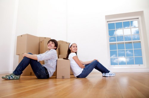 Careful handling of bulky furniture during a Bethnal Green move