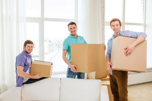 Careful unloading and property protection at delivery