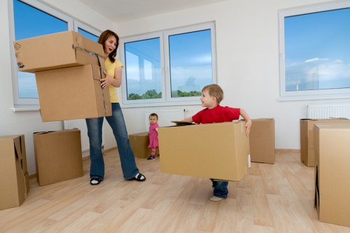 Safe transport and final delivery by a moving team