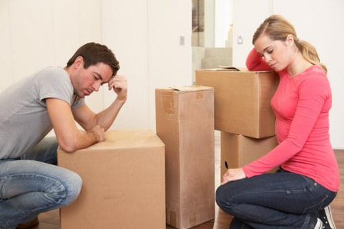 Residential moving support in an East London flat