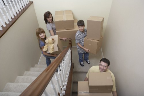 Professional moving truck setup for a Bethnal Green relocation